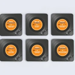 Sous-verres personnalisés - Retro Vinyle|Cadeaux.com Online