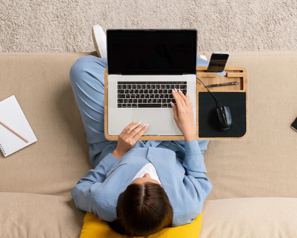 Support ordinateur portable en bois|Cadeaux.com Discount