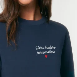 Sweat personnalisé brodé - Message|Cadeaux.com