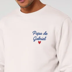 Sweat personnalisé brodé - Message|Cadeaux.com