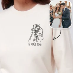 Sweat personnalisé brodé - Photo|Cadeaux.com Best