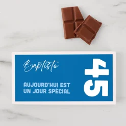Tablette de chocolat Anniversaire Bleue|Cadeaux.com Online