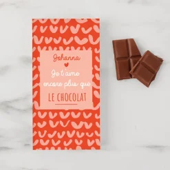 Tablette de chocolat Je t'aime plus que ...|Cadeaux.com New