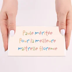 Tablette de chocolat personnalisée - Mots d'enfants pour maîtresse|Cadeaux.com Clearance