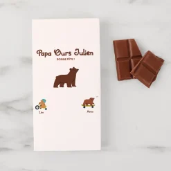 Tablette de chocolat personnalisée - Tribu Ours|Cadeaux.com Online