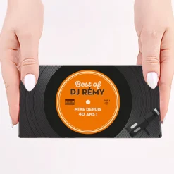 Tablette de chocolat personnalisée - Retro Vinyle|Cadeaux.com Online