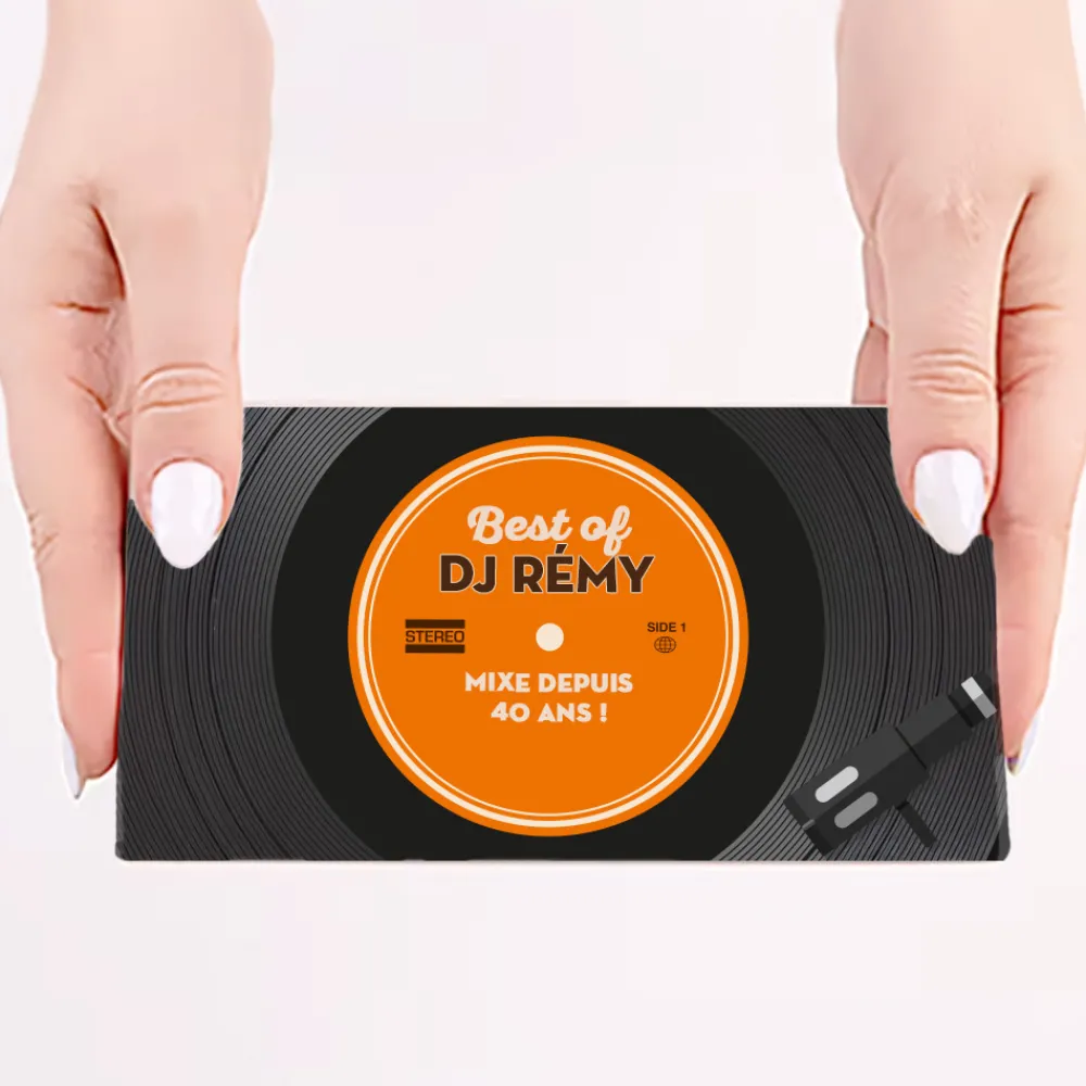 Tablette de chocolat personnalisée - Retro Vinyle|Cadeaux.com Online