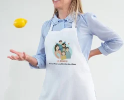 Tablier blanc personnalisé - Portrait de famille|Cadeaux.com Sale