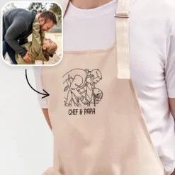 Tablier brodé personnalisé - Photo|Cadeaux.com Outlet
