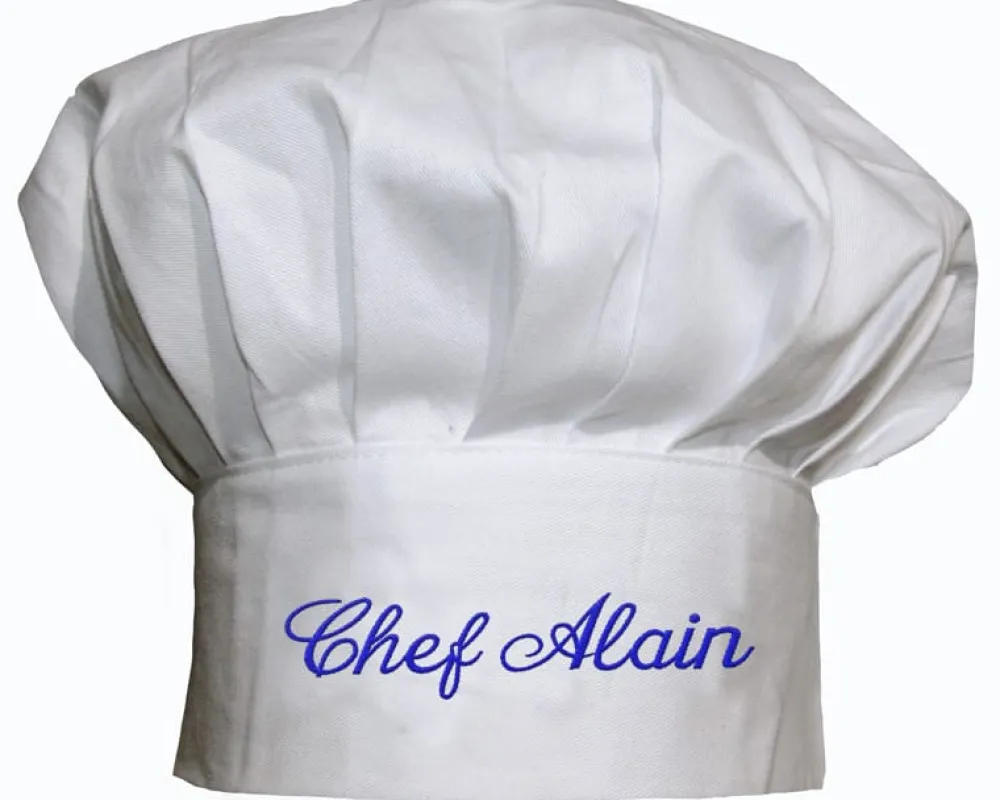 Tablier et toque personnalisés brodés - Chef|Cadeaux.com Outlet