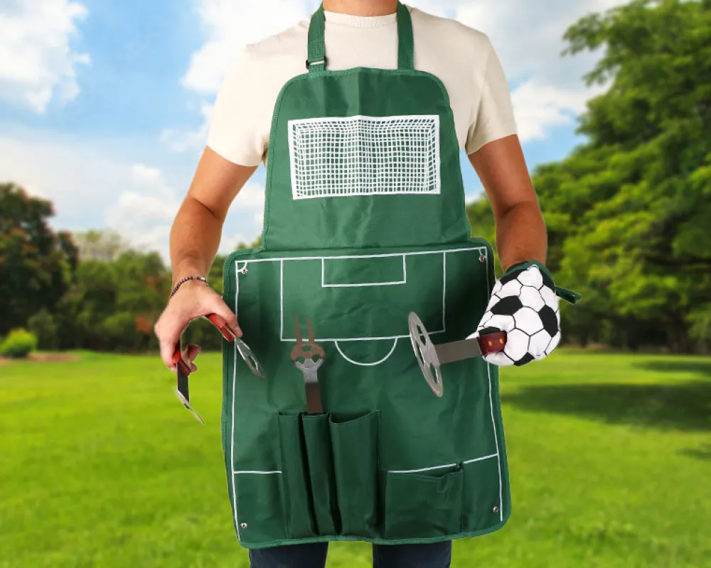Tablier homme barbecue foot|Cadeaux.com New