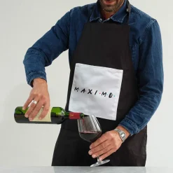 Tablier noir personnalisé - Bande de potes|Cadeaux.com New