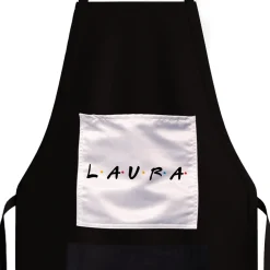 Tablier noir personnalisé - Bande de potes|Cadeaux.com New