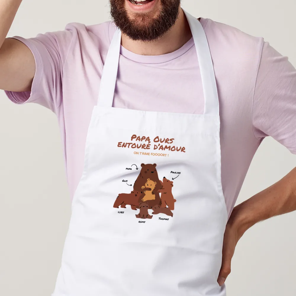 Tablier personnalisé - Câlins d'Ours|Cadeaux.com New