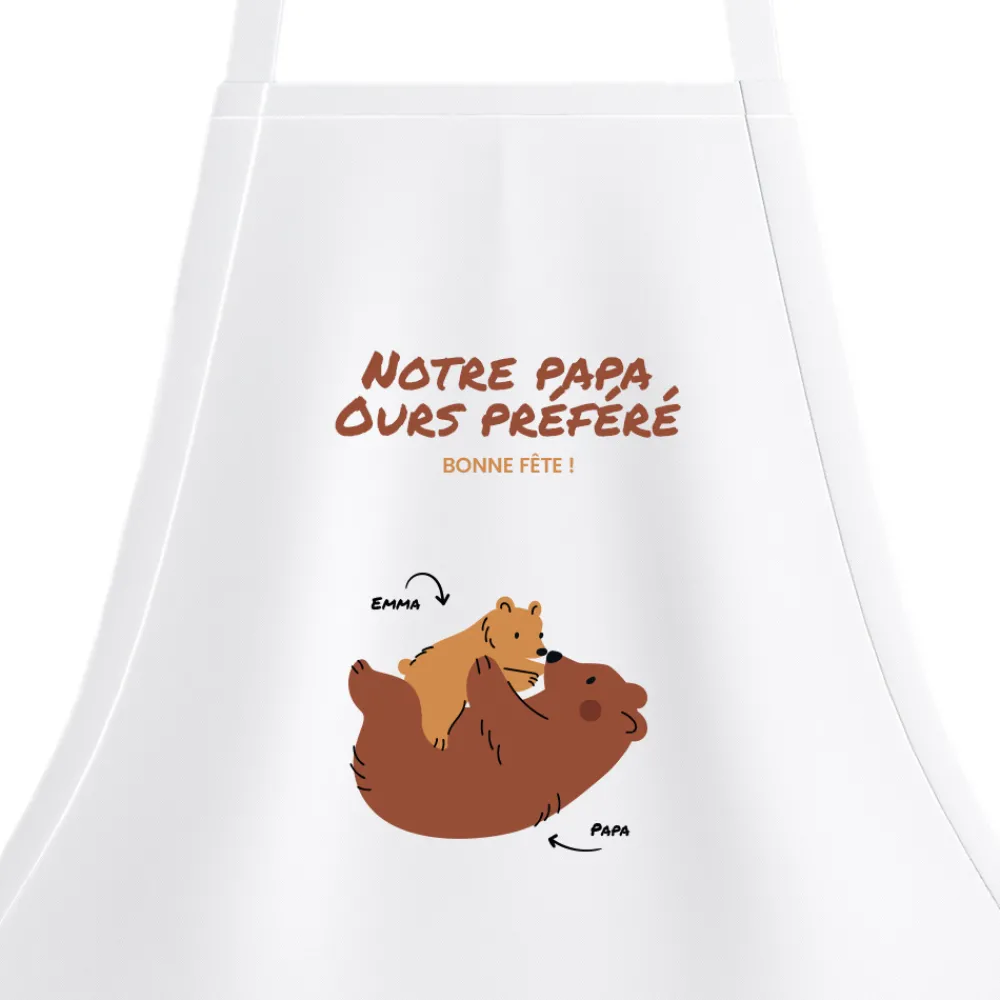 Tablier personnalisé - Câlins d'Ours|Cadeaux.com New