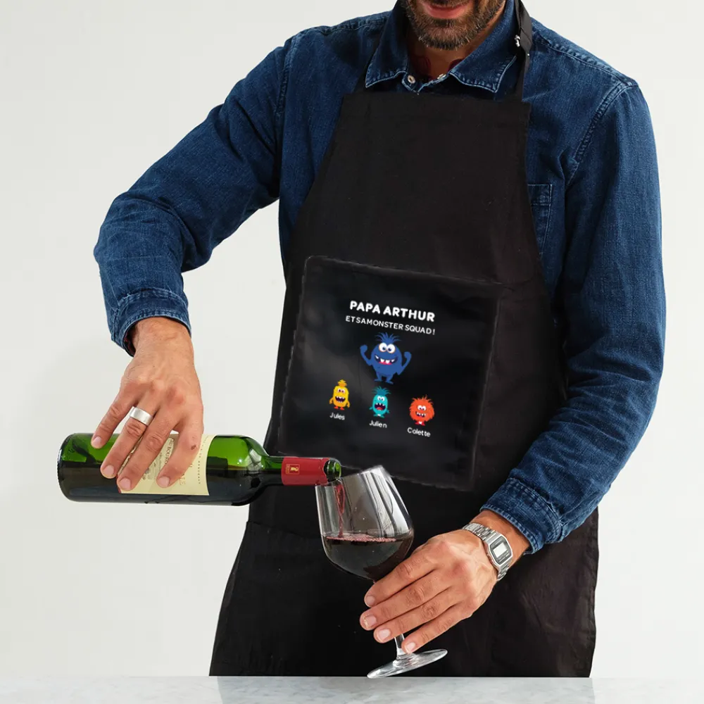 Tablier personnalisé - Famille Monstres|Cadeaux.com Online