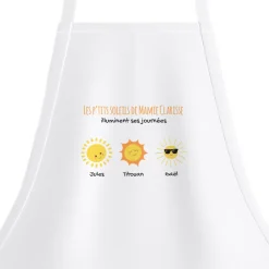 Tablier personnalisé - Famille soleils|Cadeaux.com New