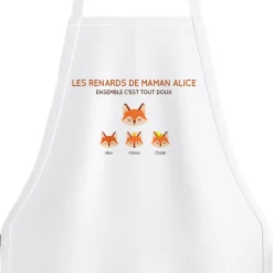 Tablier personnalisé - Maman Renard et sa meute|Cadeaux.com Discount