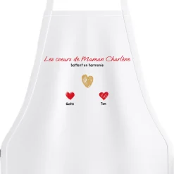 Tablier personnalisé - Maman et ses petits coeurs|Cadeaux.com Best