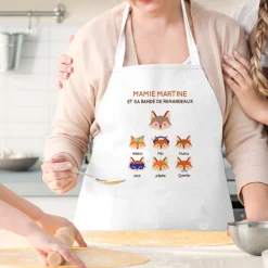 Tablier personnalisé - Mamie Renard et sa meute|Cadeaux.com Hot