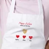 Tablier personnalisé - Papa et ses petits coeurs|Cadeaux.com Best