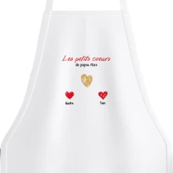 Tablier personnalisé - Papa et ses petits coeurs|Cadeaux.com Best