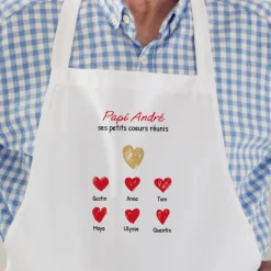 Tablier personnalisé - Papi et ses petits coeurs|Cadeaux.com Clearance