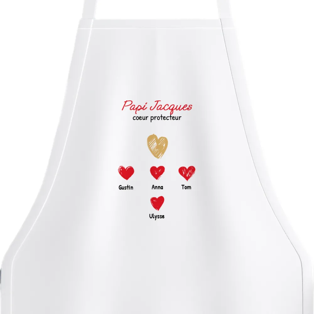 Tablier personnalisé - Papi et ses petits coeurs|Cadeaux.com Clearance