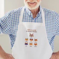 Tablier personnalisé - Papi Renard et sa meute|Cadeaux.com Best