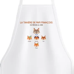 Tablier personnalisé - Papi Renard et sa meute|Cadeaux.com Best