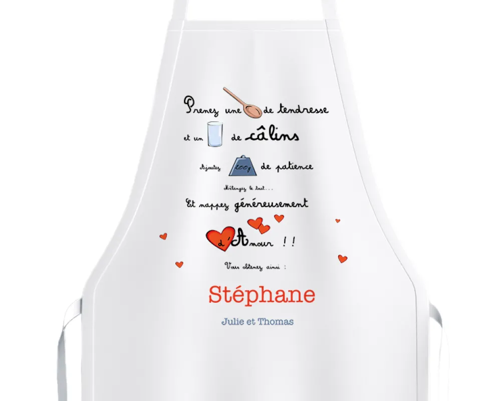 Tablier personnalisé - Poème|Cadeaux.com Best