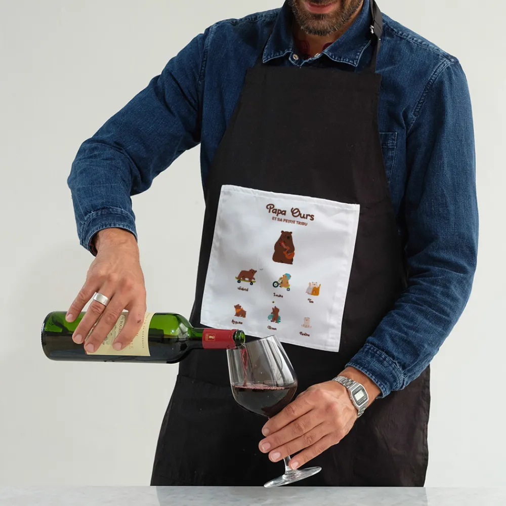 Tablier personnalisé - Tribu Ours|Cadeaux.com New