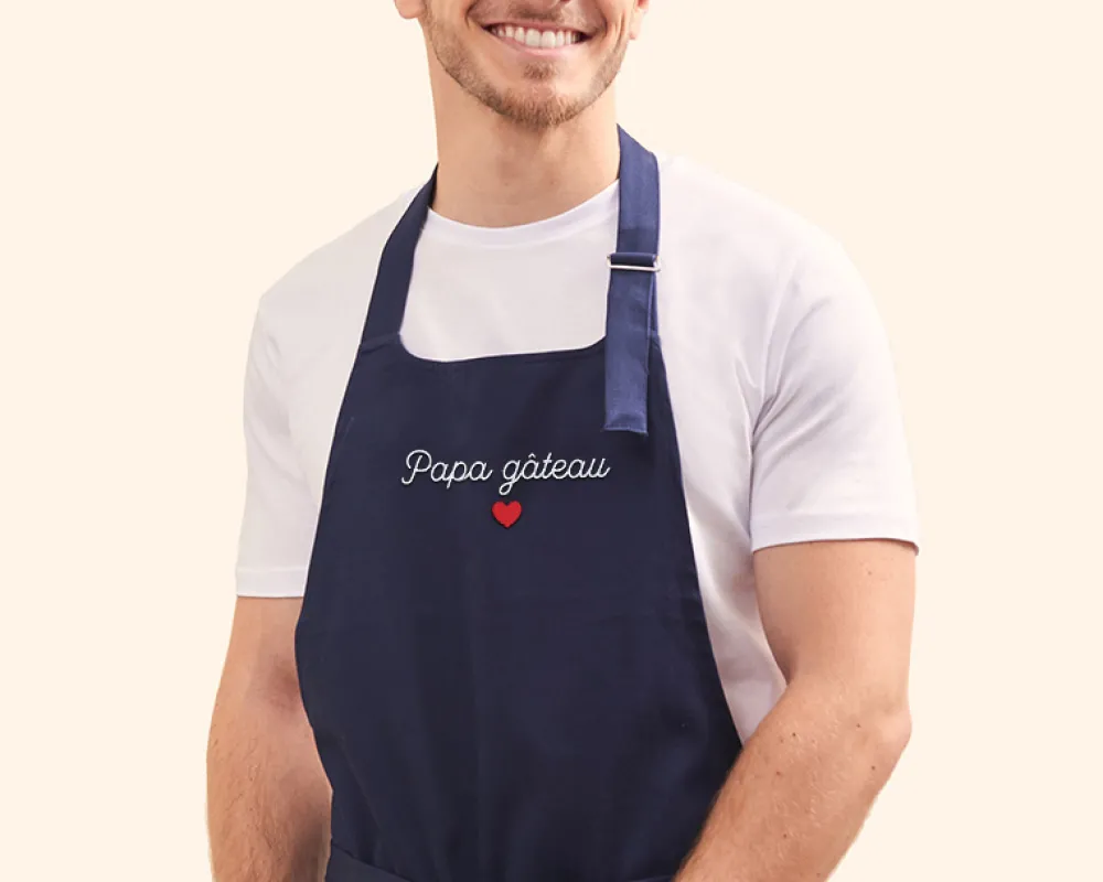 Tablier personnalisé brodé - Bleu|Cadeaux.com Sale