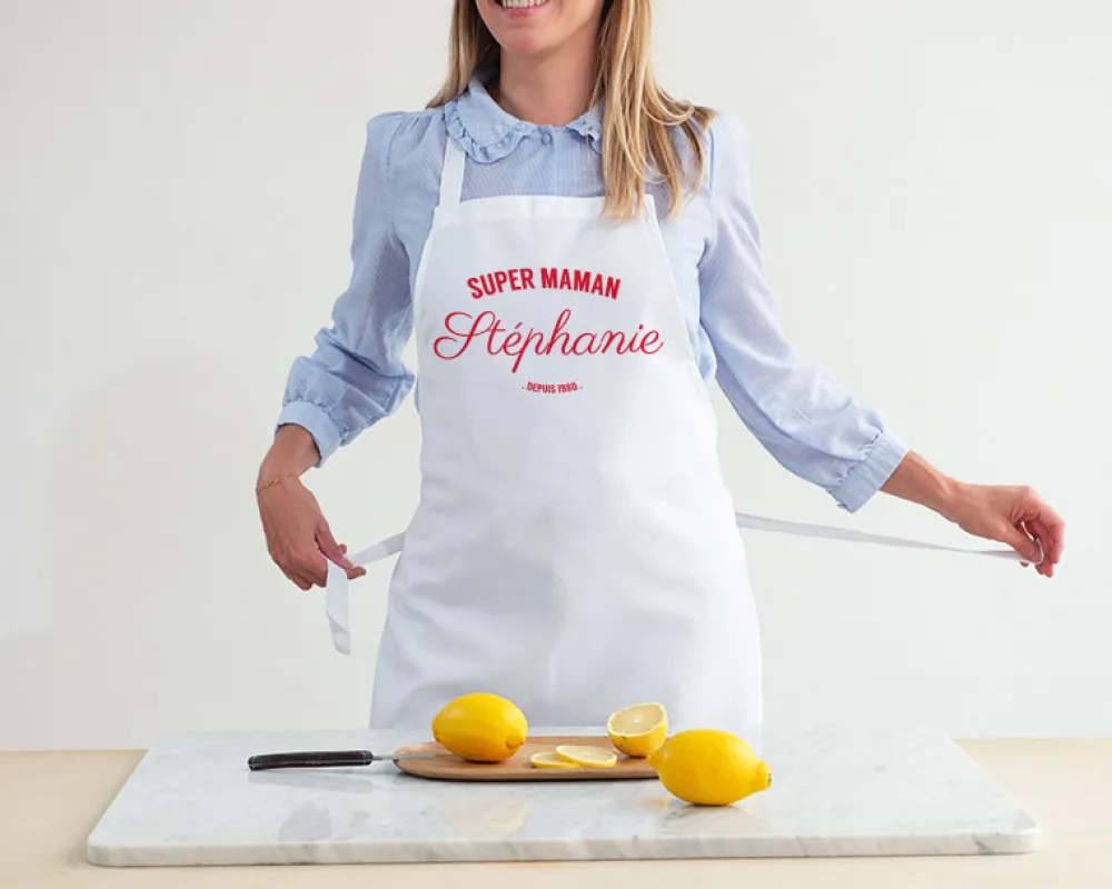 Tablier personnalisé femme - Prénom et texte|Cadeaux.com Sale