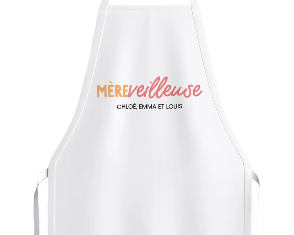 Tablier personnalisé femme - Mère-veilleuse|Cadeaux.com Discount