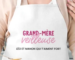 Tablier personnalisé femme - Grand mère-veilleuse|Cadeaux.com Best