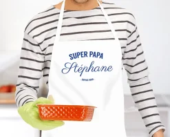 Tablier personnalisé homme - Prénom et texte|Cadeaux.com New