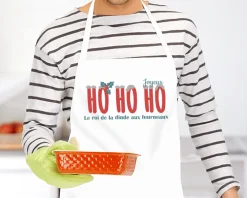 Tablier personnalisé Noël - Ho Ho Ho !|Cadeaux.com