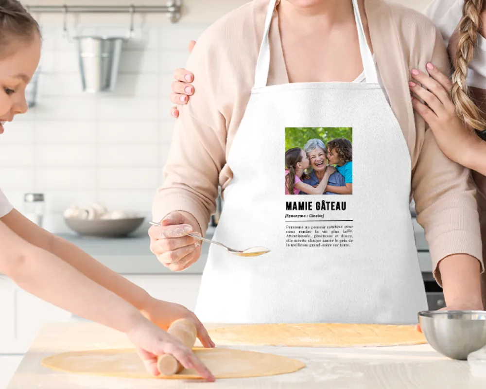 Tablier personnalisé photo - Définition Mamie|Cadeaux.com Sale