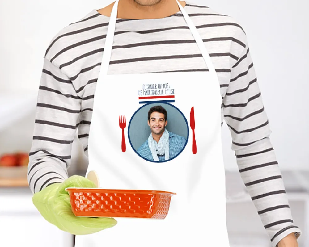 Tablier personnalisé photo - Meilleur Cuisinier|Cadeaux.com New