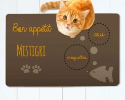 Tapis de gamelle pour chat|Cadeaux.com Hot