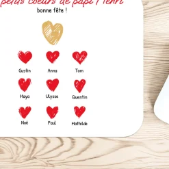 Tapis de souris personnalisé - Papi et ses petits coeurs|Cadeaux.com Sale