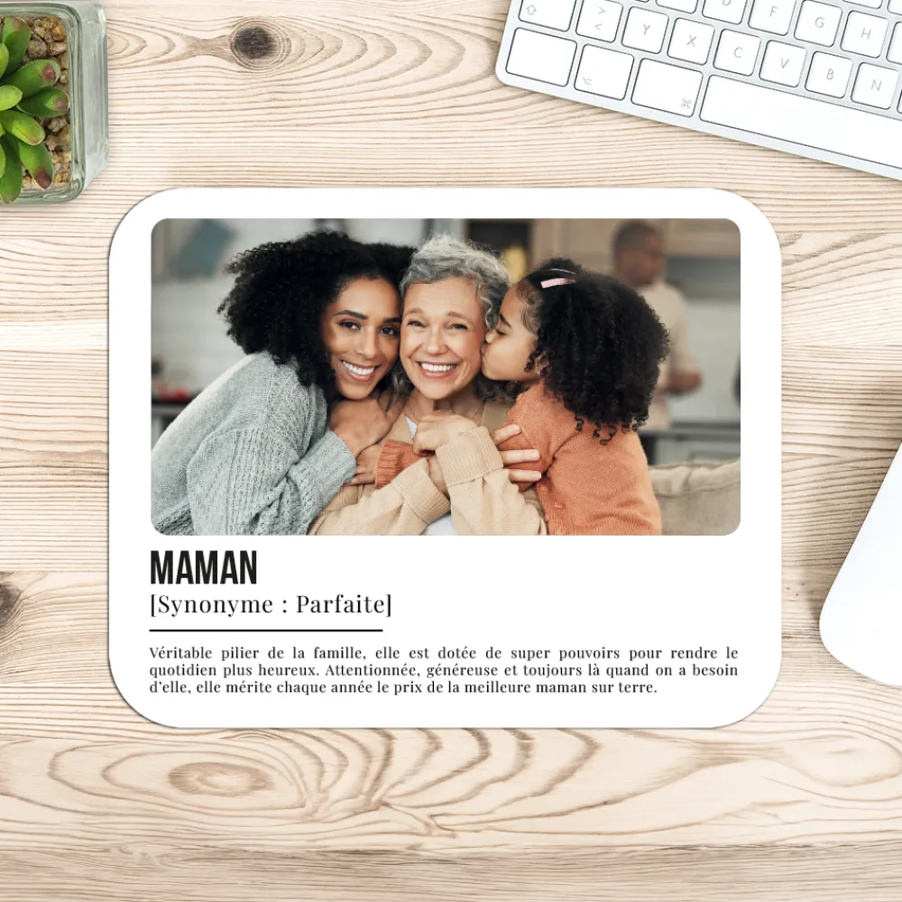 Tapis de souris personnalisé - Définition Maman|Cadeaux.com Hot