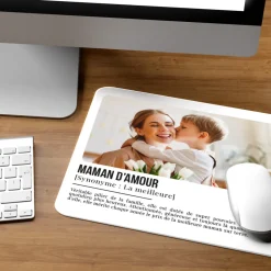 Tapis de souris personnalisé - Définition Maman|Cadeaux.com Hot