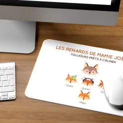 Tapis de souris personnalisé - Mamie Renard et sa meute|Cadeaux.com Discount