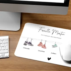 Tapis de souris personnalisé - Famille Chaussures|Cadeaux.com Online