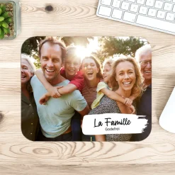Tapis de souris personnalisé - Photo et texte|Cadeaux.com New