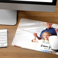 Tapis de souris personnalisé - Photo et texte|Cadeaux.com New