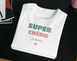 Tee shirt personnalisé femme - Super Chérie|Cadeaux.com Clearance
