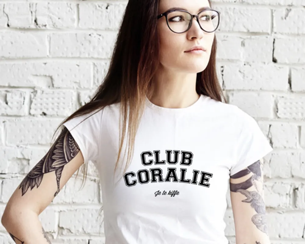 Tee shirt personnalisé femme - Club|Cadeaux.com New